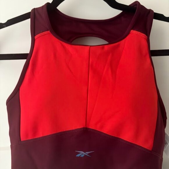 Reebok sports bra red and burgundy- Size Small - Picture 1 of 5